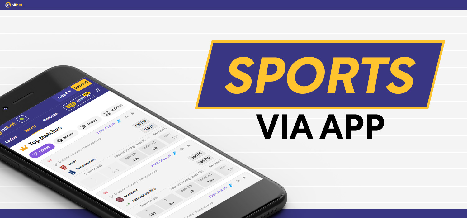 sports betting in the bilbet app